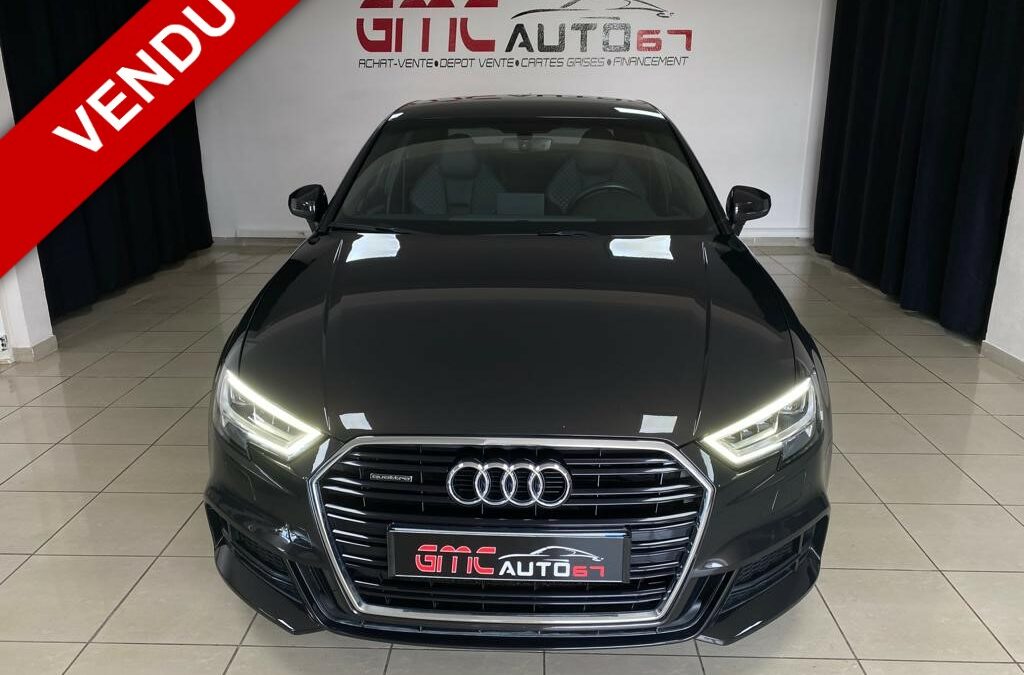 AUDI A3 BERLINE 2.0 TFSI 190 QUATTRO S-TRONIC 7 S-LINE PLUS – 2017